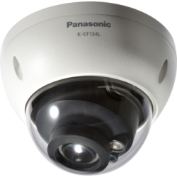 PANASONIC K-EF134L01E | K EF134L01E | KEF134L01E | 1.3 Megapixel 720p Weatherproof Dome Camera Equipped with IR LED